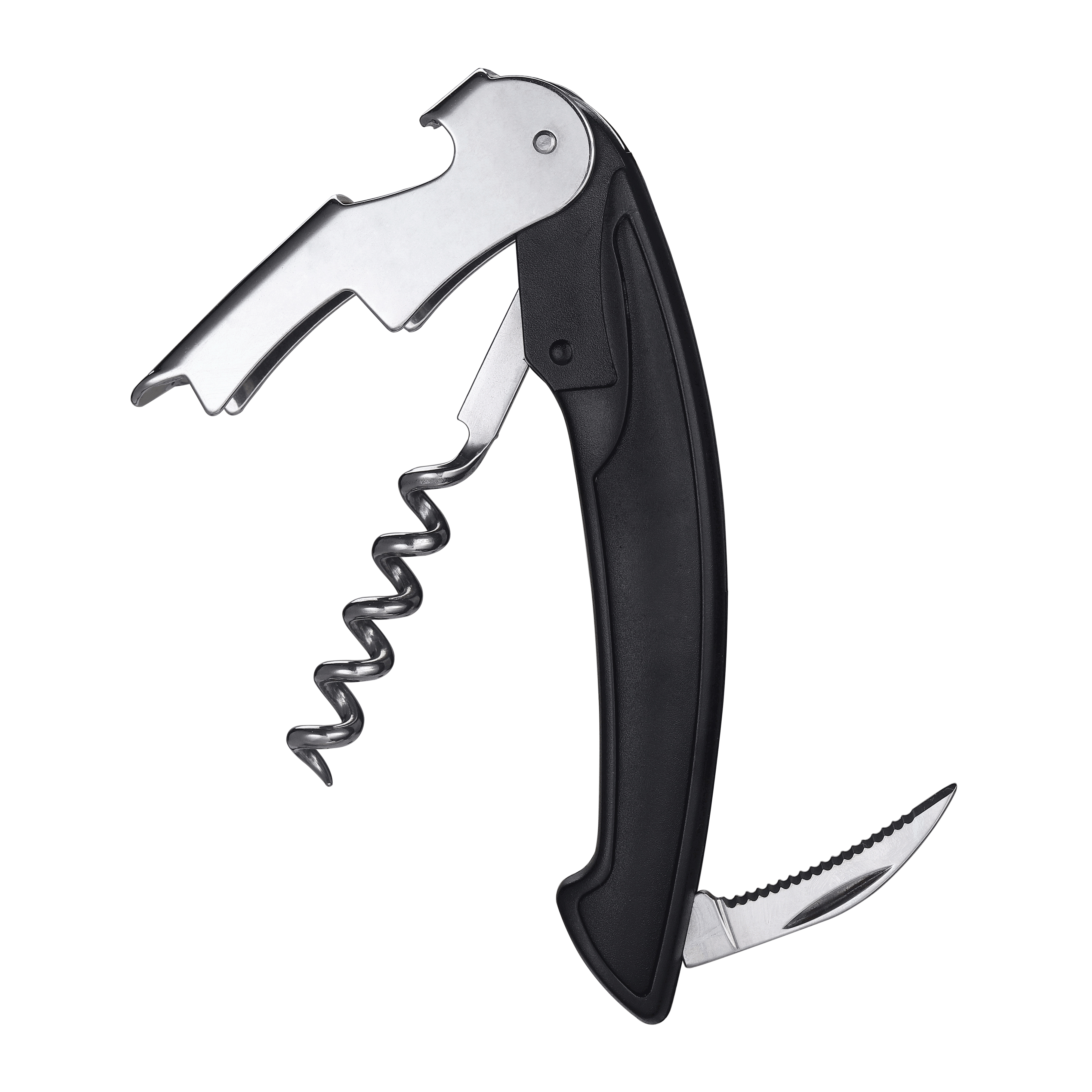 Черний штопор с алюминиевой ручкой под ваше лого Provence ТМ Discover