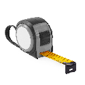 Рулетка Mars 5 м, ТМ Discover прорезиненный корпус, металлическая лента с логотипом