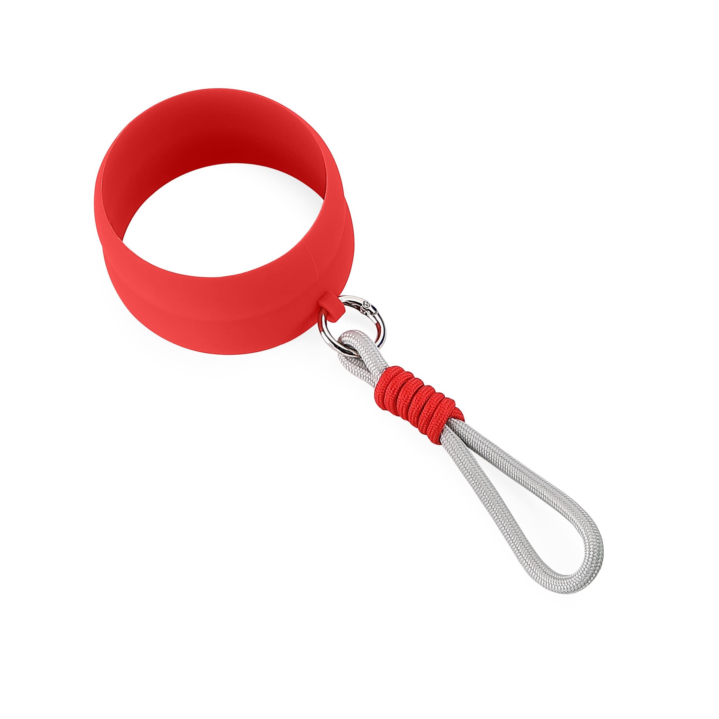 Силіконове кільце з мотузкою для термочашки з лого Арт: 253C