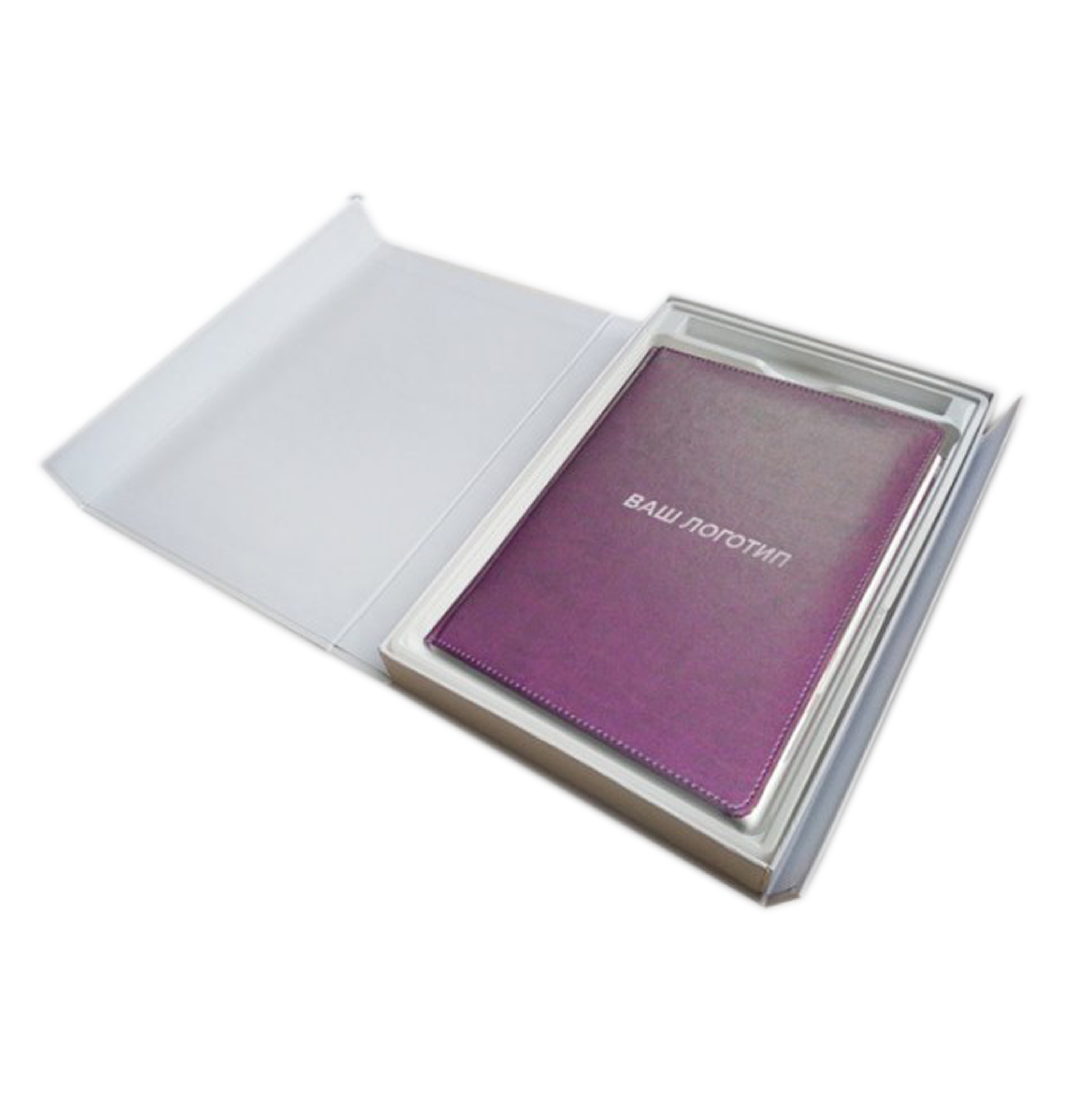 Упаковка для ежедневника магнитная с логотипом